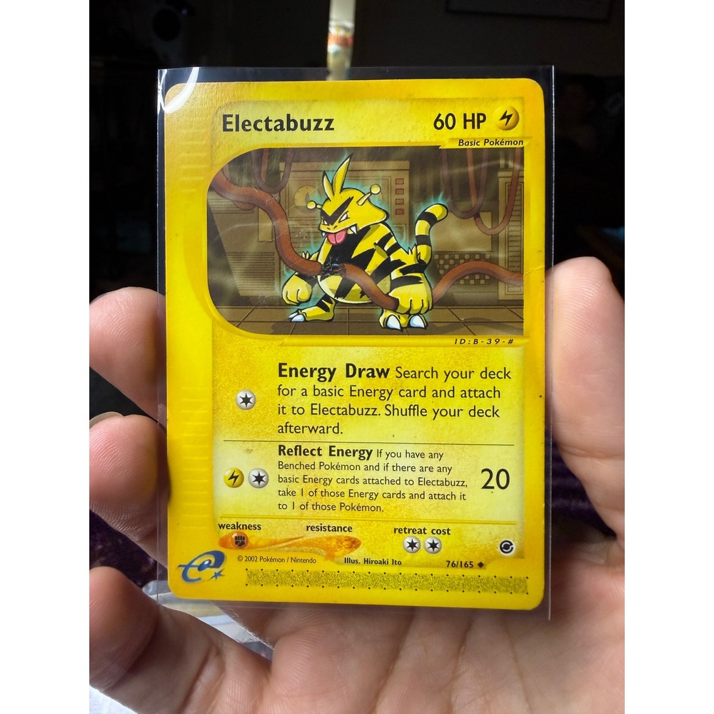 Pokemon Electabuzz 76/165 Expedition Base Set 2002 e-Reader Uncommon Card